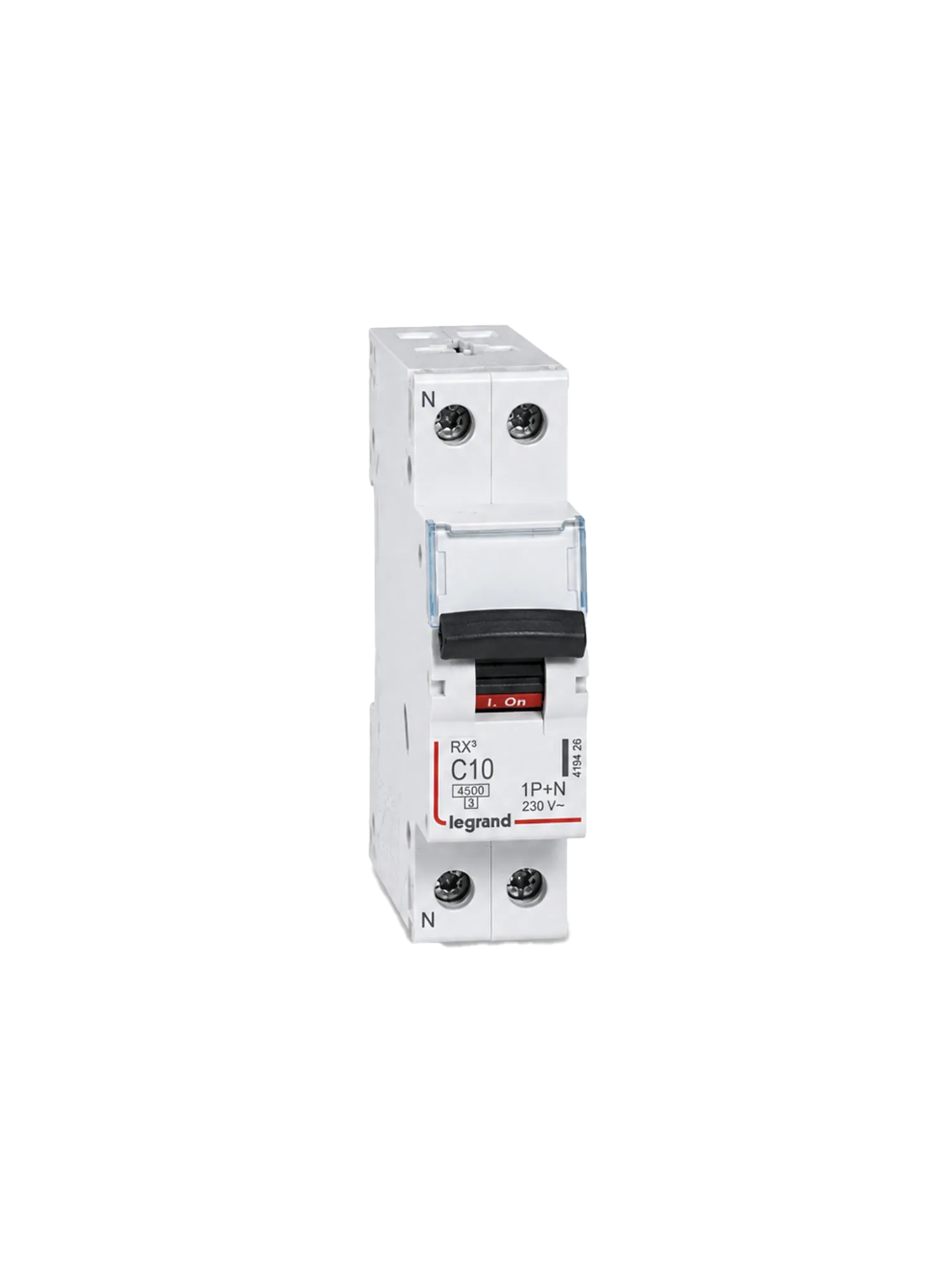 Legrand Breaker – MCB RX³ – 4.5 kA C Curve (1P+N) – 10A