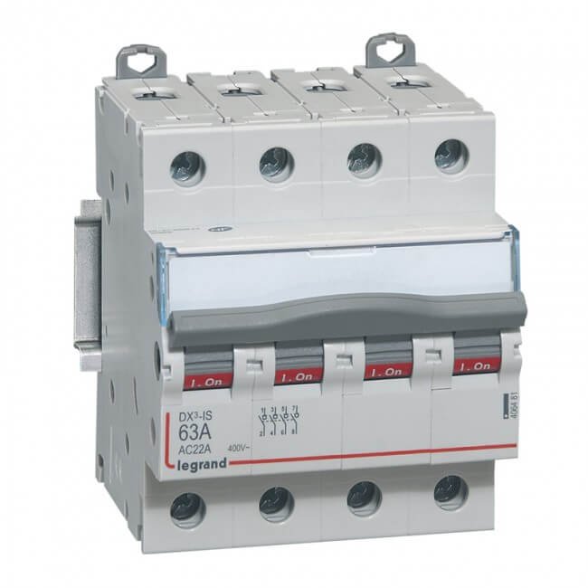 Legrand - Isolating switch DX3-IS 4 pole - 63A